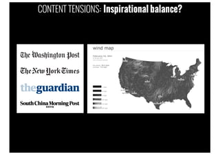 CONTENT TENSIONS: Inspirational balance?
 
