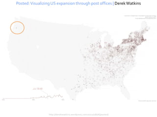 Posted: Visualizing US expansion through post offices | Derek Watkins




                  http://derekwatkins.wordpress.com/2011/08/06/posted/
 