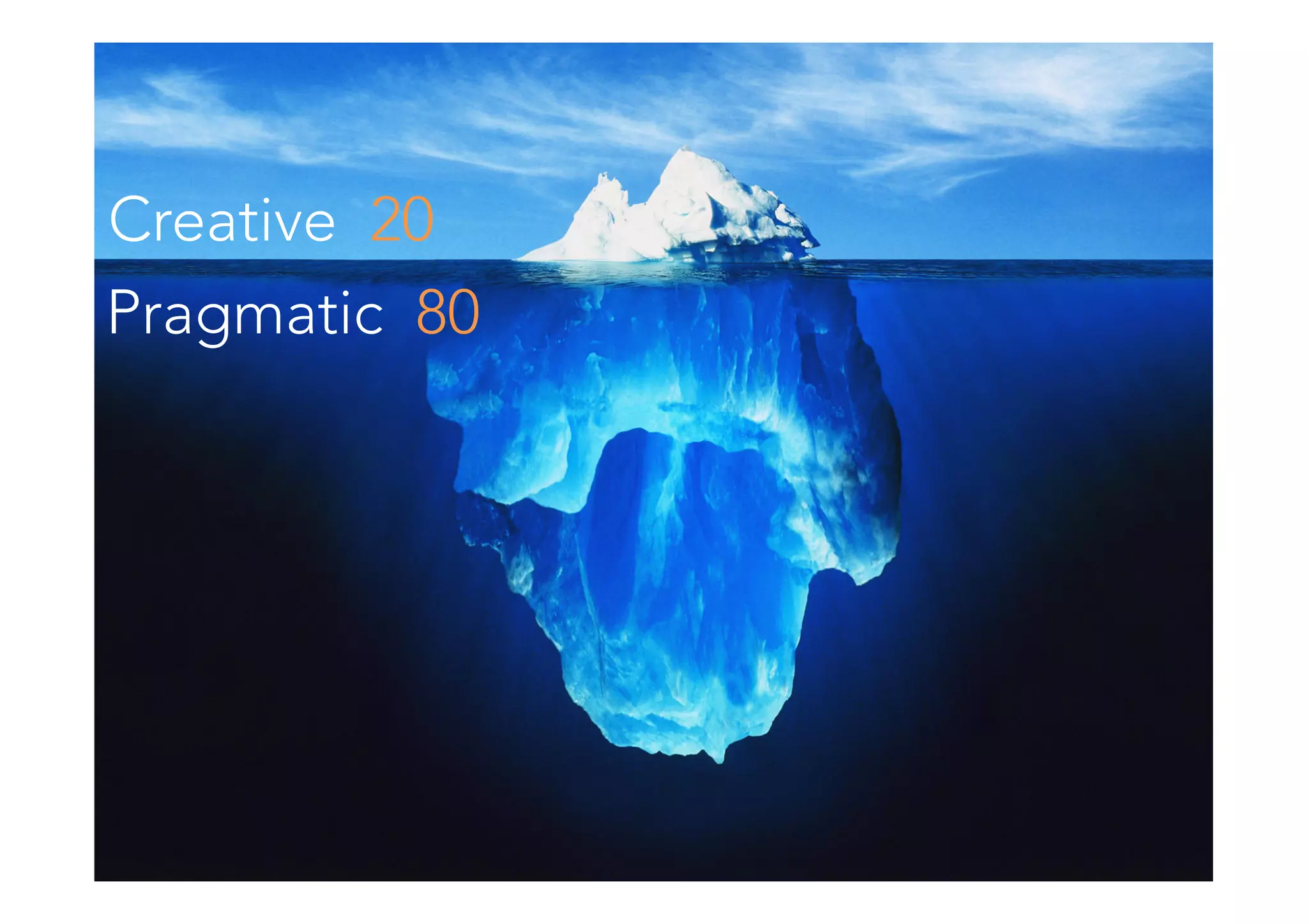 Pragmatic 80
Creative 20
 