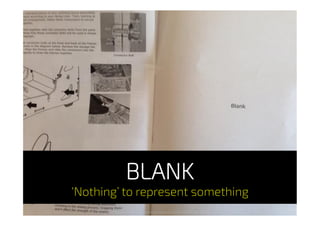 https://twitter.com/arnicas/status/435473001258442752
BLANK
‘Nothing’ to represent something
 