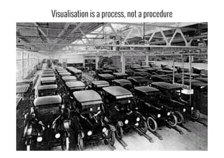 Visualisation is a process, not a procedure
 