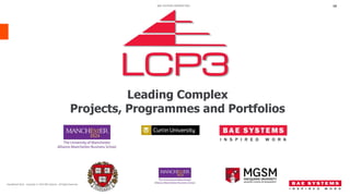 Andy Macintosh, BAE Systems: Developing our Project Management ...