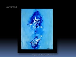 SELF  PORTRAITsize:90x120cm      technique:  oil on canvas