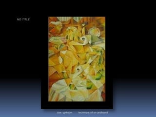 NO  TITLEsize:-35x60cm            technique: oil on cardboard