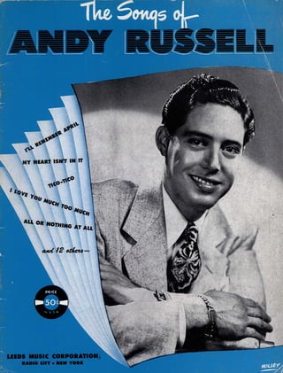 Andy russell   the songs of - 1944 - songbook