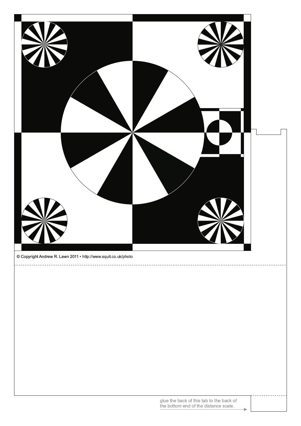 Andy's handy focus calibration chart
