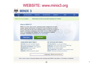 46
WEBSITE: www.minix3.org
 