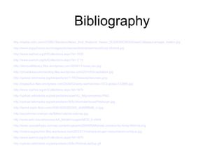 Bibliography http://media.cnbc.com/i/CNBC/Sections/News_And_Analysis/_News/_SLIDESHOWS/GreenColleges/carnegie_mellon.jpg http://www.enjoyfrance.com/images/stories/world/entertainment/Andy-Warhol.jpg http://www.warhol.org/ArtCollections.aspx?id=1529 http://www.warhol.org/ArtCollections.aspx?id=1710 http://sbvisualliteracy.files.wordpress.com/2009/11/soup-can.jpg http://priyankaseconomicblog.files.wordpress.com/2010/03/capitalism.jpg http://upload.wikimedia.org/wikipedia/en/1/1f/Chelseagirlsscreen.png http://bigearflux.files.wordpress.com/2008/02/andy-warhol-mao-1972-giclee-133886.jpg http://www.warhol.org/ArtCollections.aspx?id=1670 http://upload.wikimedia.org/wikipedia/en/a/ae/VU_66promophoto.PNG http://upload.wikimedia.org/wikipedia/en/8/8c/WarholaHousePittsburgh.jpg http://farm4.static.flickr.com/3055/3005283305_db99f9fb86_m.jpg http://sexistinnen-pranger.de/Bilder/valerie-solanas.jpg http://www.artic.edu/artaccess/AA_Modern/pages/MOD_9.shtml http://www.upscalehype.com/wp-content/uploads/2009/08/Michael-Jackson-by-Andy-Warhol.png http://mabonapgwynfor.files.wordpress.com/2010/11/barbara-kruger-consumerism-critique.jpg http://www.warhol.org/ArtCollections.aspx?id=1670 http://upload.wikimedia.org/wikipedia/en/9/9c/WarholLastSup.gif http://upload.wikimedia.org/wikipedia/commons/9/97/Warhol%27s_grave.jpg 