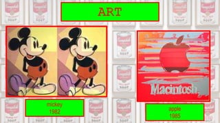ART
mickey
1982 apple
1985
 