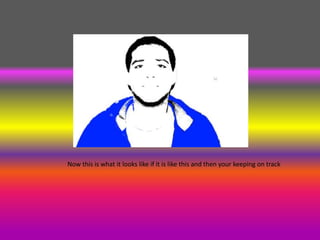 Now this is what it looks like if it is like this and then your keeping on track
 