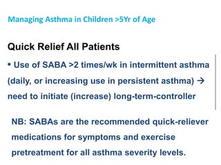 Asthma Exacerbations and Their
Management
Asthma exacerbations
• acute or subacute episodes of progressively
worsening sym...