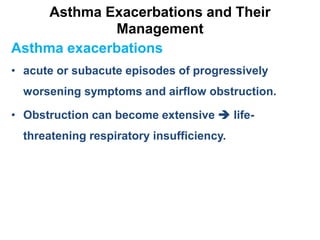 Asthma Exacerbations and Their
Management
… mgt
The optimal management of a child 
comprehensive assessment
• Focused his...