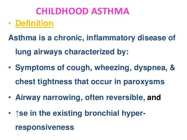 Wheezing In Children Younger Than 3 Differential Diagnosis And