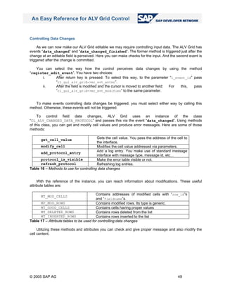 An easy reference for alv grid control (1) | PDF