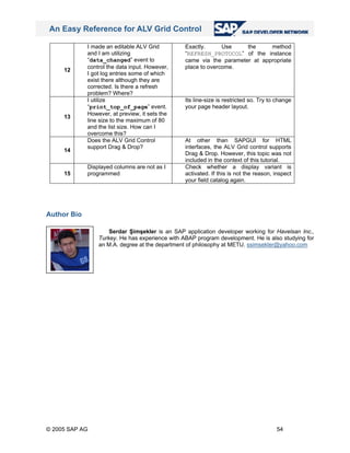 An easy reference for alv grid control (1) | PDF