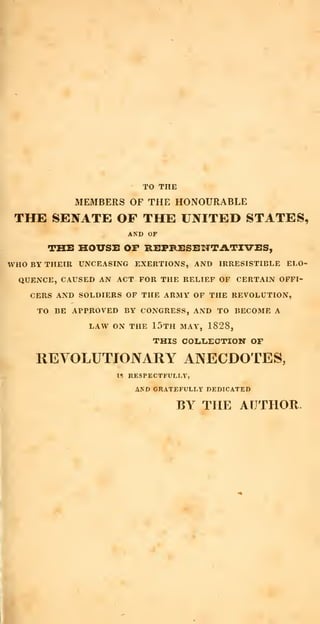 Anecdotes of The American Revolution | PDF
