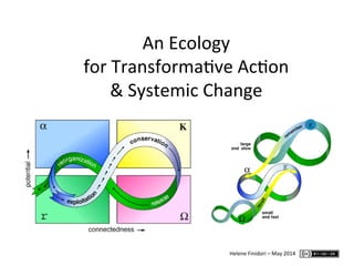 An Ecology 
for Transforma0ve Ac0on 
& Systemic Change 
Helene Finidori – May 2014 
 