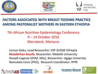 Factors associated with breast feeding practice among pastoralist mothers in eastern Ethiopia