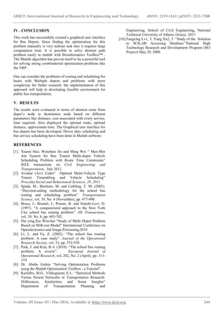 An efficient and cost effective public bus transportation timetabling 