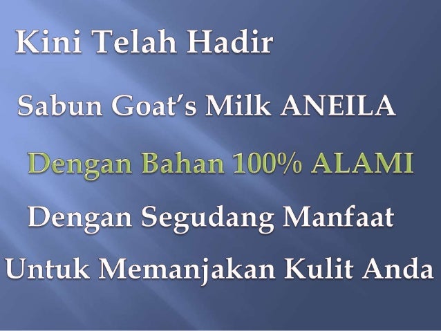 Sabun susu kambing cair Aneila Herbal Phone: 08-77777-88560