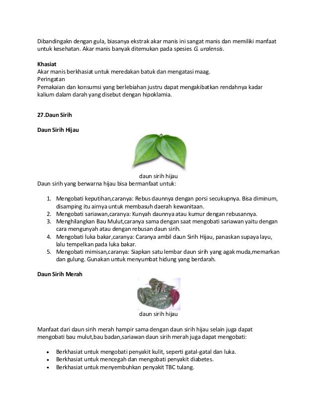 Aneka jenis tanaman obat keluarga Aneka jenis tanaman obat keluarga