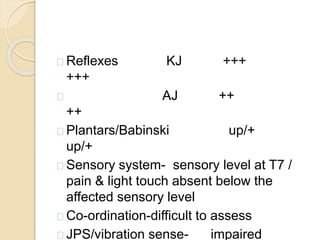 An elderly male with acute spastic paraparesis | PPTX