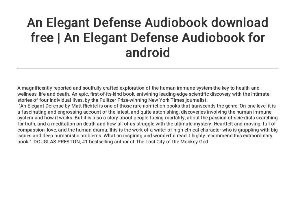 book an elegant defense book an elegant defense