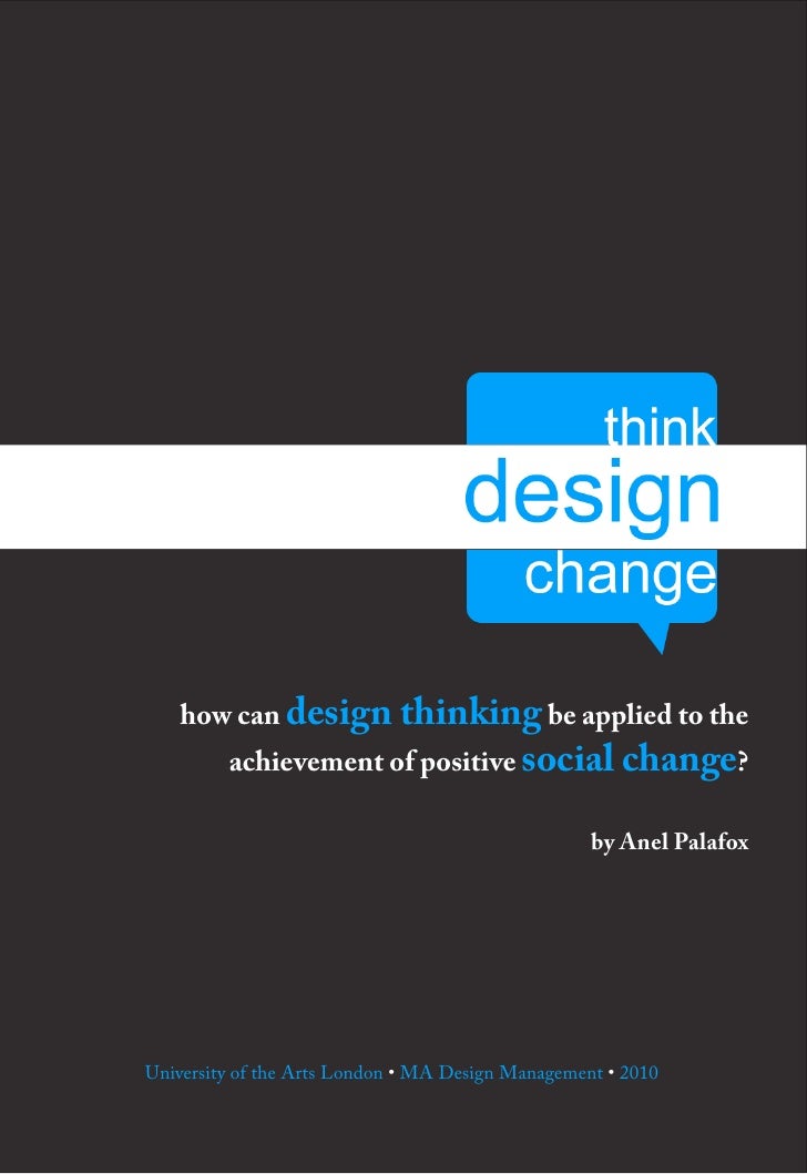 How can Design Thinking be applied for Social Change?