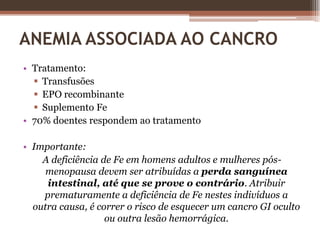 ANEMIA - MANIFESTAÇÕES CLÍNICASPalidez (pele e mucosas)