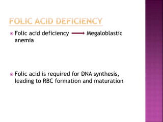 Folate Deficiency Anemia Rbc Anemia | PPTX