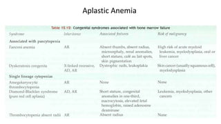Aplastic Anemia
 