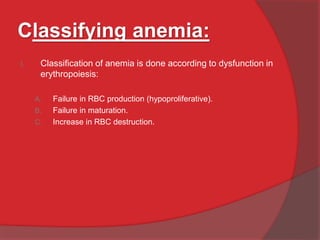 Anemia - basic