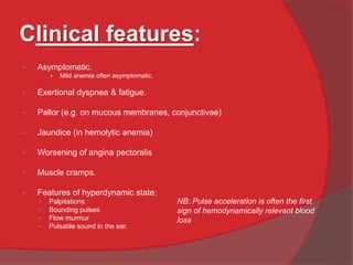 Anemia - basic