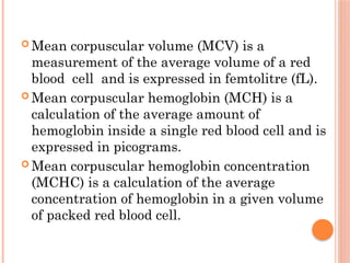 Anemia ppt tells about Animia and its type | PPTX