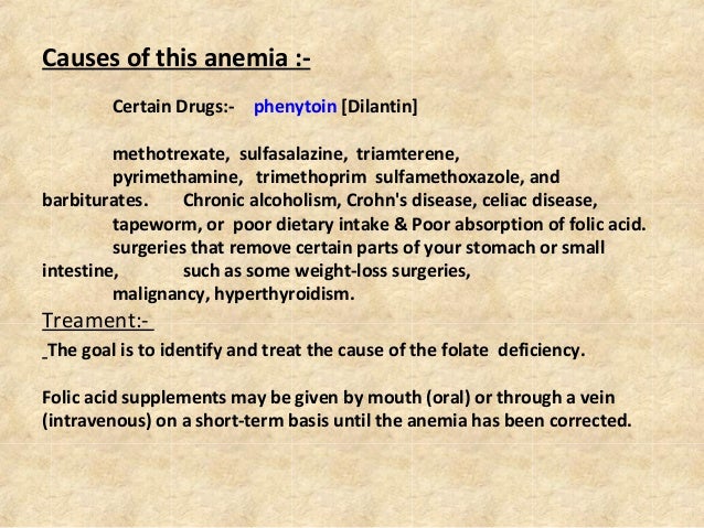 Causes Of Anemia And Weight Loss