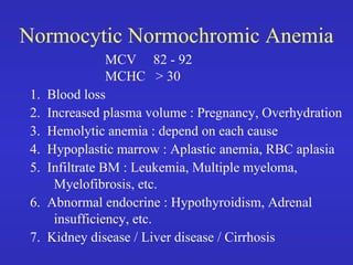 Normocytic Normochromic Anemias Causes, Symptoms And, 42% OFF