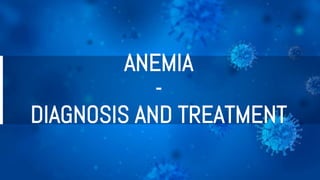 ANEMIA
-
DIAGNOSIS AND TREATMENT
 