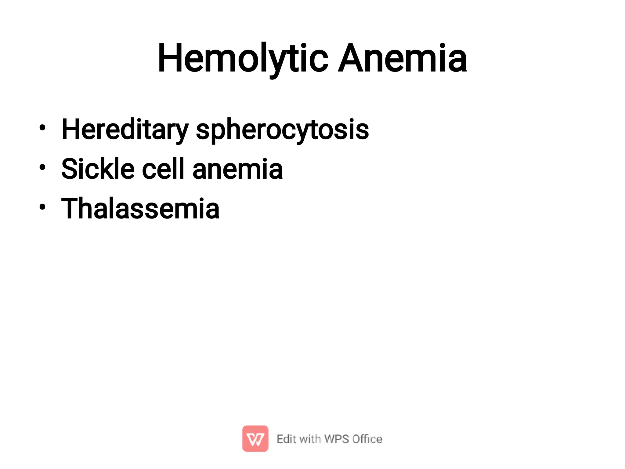 Different Types Of Anemia