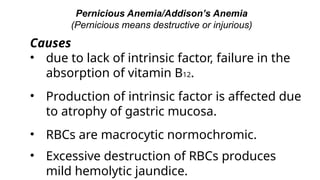 ANEMIA AND ITS TYPES BY DR K AMBAREESHA GOUD | PPTX