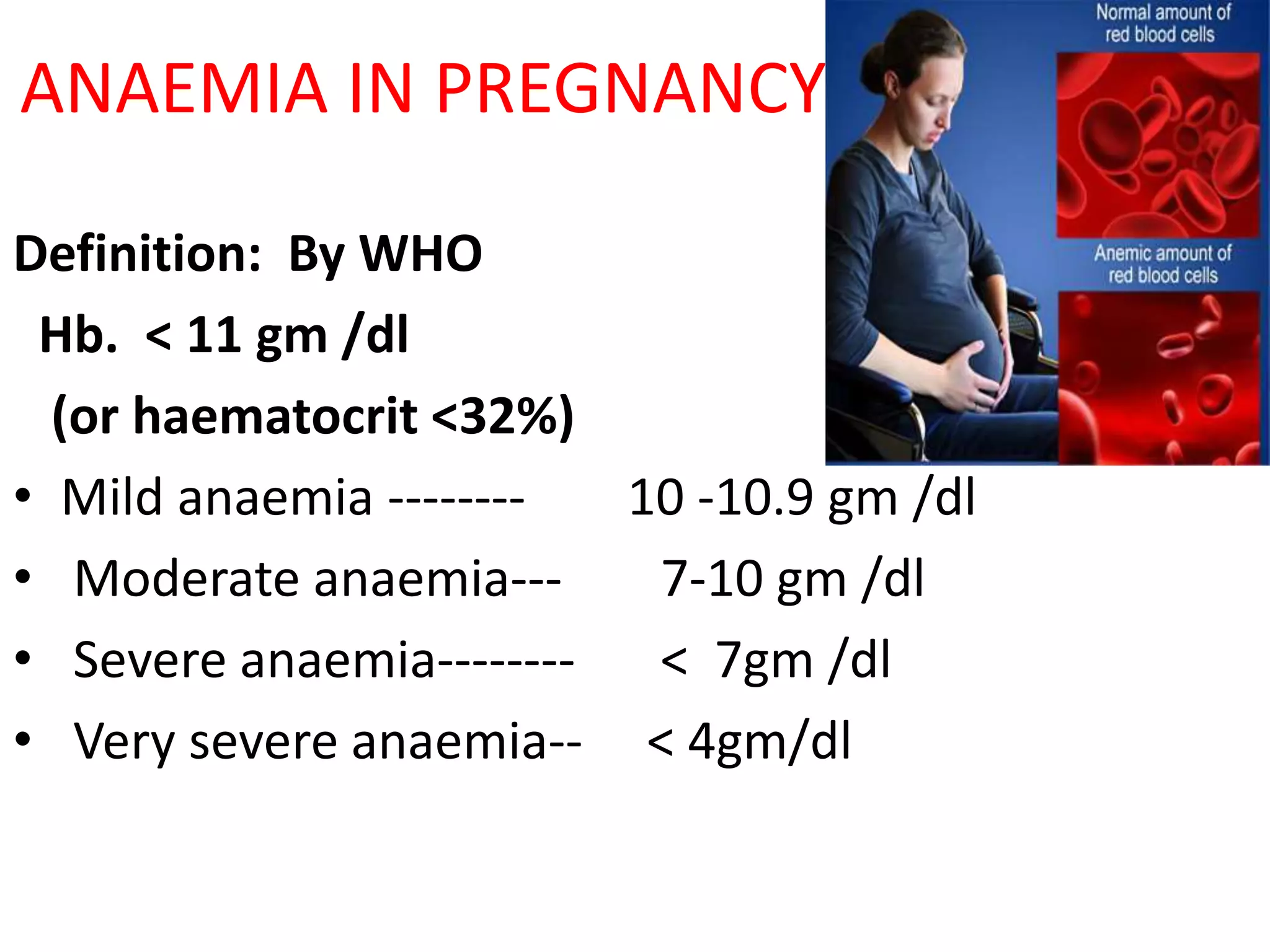 Anemia during pregnancy/types/causes/prevention and management | PPTX