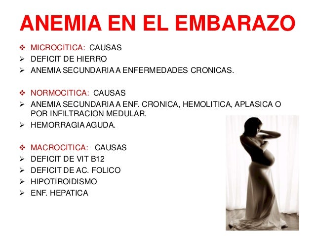 Anemia En El Embarazo