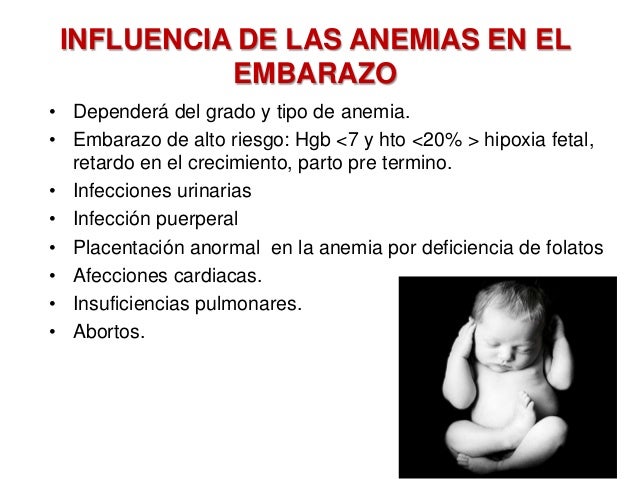 Anemia En El Embarazo