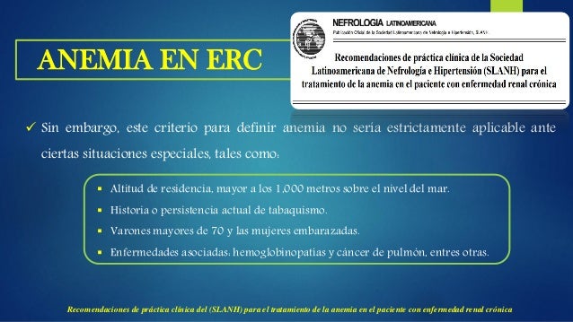 ANEMIA EN ENFERMEDAD RENAL CRONICA ANEMIA EN ENFERMEDAD RENAL CRONICA