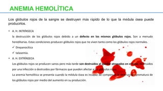 Anemia CLASIFICACIÓN - 
