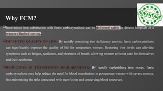 role of FCm in correction of maternal anemia | PPTX