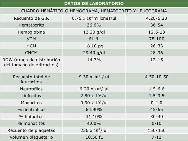 Rdw Alto En Un Hemograma Valores Normales Y Causas