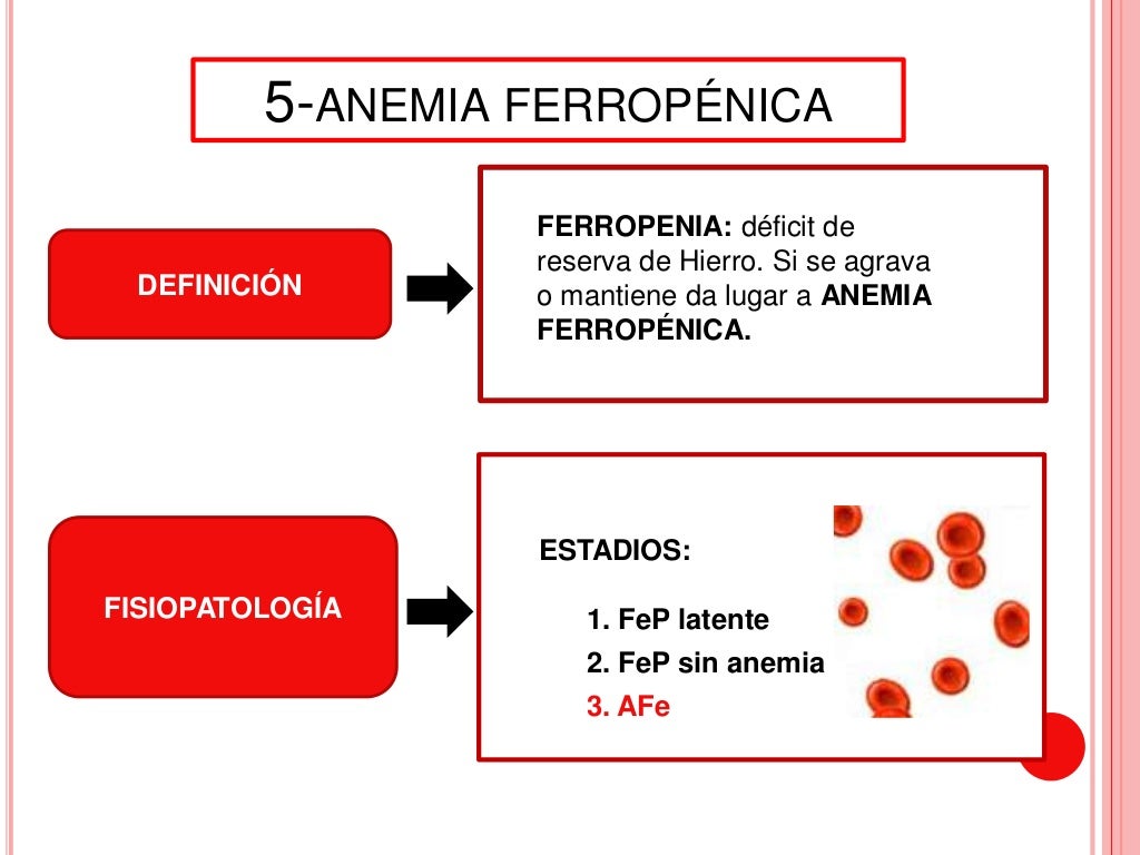 Anemia ferropenica