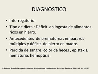 Anemia ferropénica en niños y adolescentes.ppt