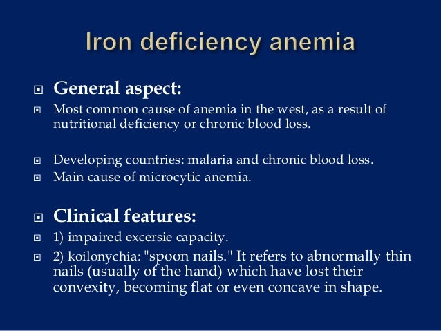 medically compromised - Anemia