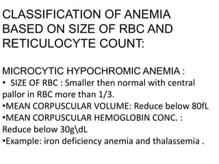 anemia (medicine).pptx | Blood Disorders | Diseases and Conditions